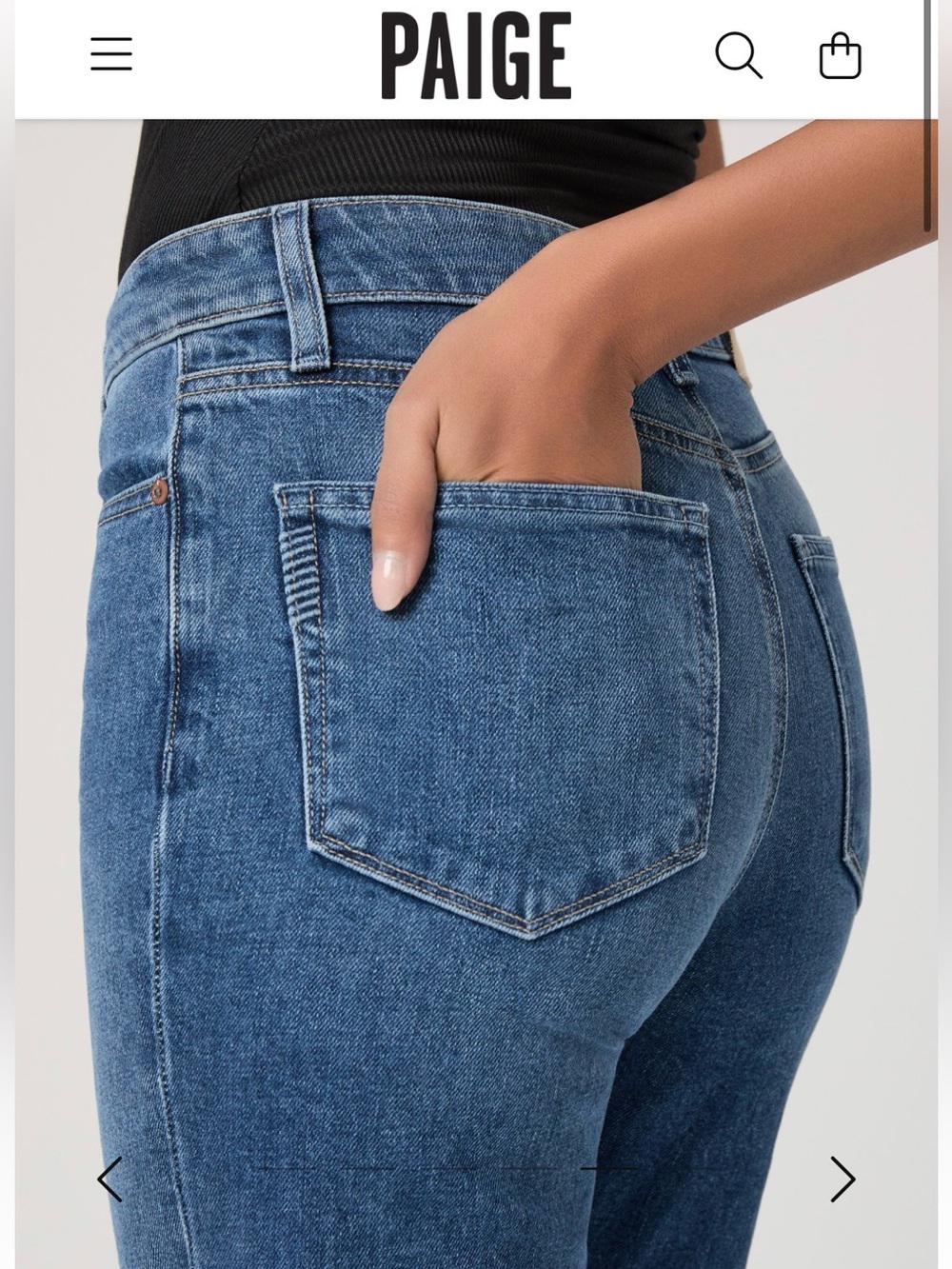 PAIGE Stevie High Rise Straight Jeans - Picture 3 of 7